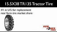 15.5X38 BKT TR135 Tractor Tires | 1-800-225-9513 | Ken Jones Tires