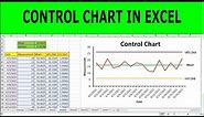 Create a Basic Control Chart | HOW TO CREATE CONTROL CHARTS IN EXCEL | Shewhart Control Chart