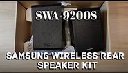 Samsung Wireless Rear Speaker Kit SWA-9200S Unboxing and Review with Q600C Soundbar!