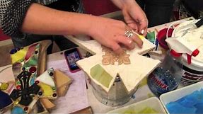 How to make stained glass mosaic crosses