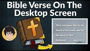 Bible Verse On Desktop | Bible quotes 💻⚙️🐞
