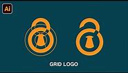 Lock logo in adobe illustrator