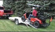Aluma 6310 Single Axle Utility Trailer with Golf Cart