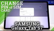 How to Set Up SIM Lock in Samsung Galaxy Tab S7 - Change PIN to SIM Card