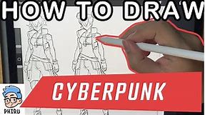 Cyberpunk Character Exploration Timelapse Video