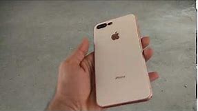 iPhone 8 plus/7 plus Glass finish case Rose Gold