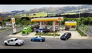 1/64 Shell Gas Station Diorama: A Miniature Masterpiece