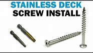 How to Install Stainless Steel Deck Screws | Fasteners 101