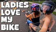 Ladies LOVE my motorcycle | First Motovlog