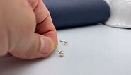 4mm pearl stud earrings in 18kt solid gold