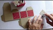 Yankee Candle Box using Stampin' Up! Candy Cane Lane DSP