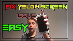 How To Fix Iphone 7 Yellow Screen Issue