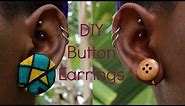 DIY | Easy Button Earrings in 2 Minutes!