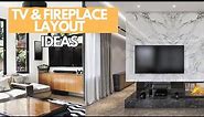 5 Ways To Layout A Living Room With TV and Fireplace