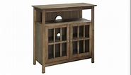 Convenience Concepts Big Sur Highboy TV Stand with Storage Cabinets, Faux Birch