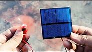 Mini solar panel unboxing and testing with LEDs and DC Motor | 6V ,100 mA Solar Panel AMAZON