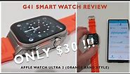 G41 Smart Watch (Apple Watch Ultra 2 Orange Band Style) Review
