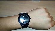 Movado Men's Swiss Bold Black Leather Strap Watch 42mm 3600306 Unboxing