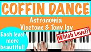 How to play COFFIN DANCE (Astronomia) Easy to Beautiful Piano Tutorial