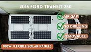 RENOGY FLEXIBLE SOLAR PANELS INSTALL | 2015 Ford Transit 250 | Van Build Series | High Roof Van