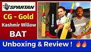 SPARTAN Chris Gayle Gold Boss Kashmir Willow Cricket Bat Unboxing & Review | BAT Under 3000