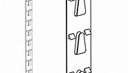 Posi-Lok Clip Strip Display Strip | 22-3/4" Long PL-20, 12 Hooks, | Pack of 10