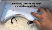 How to drill a screw into hard wood or How to choose the correct drill bit video