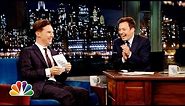 Alan Rickman-off with Benedict Cumberbatch and Jimmy Fallon (Late Night with Jimmy Fallon)