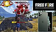 PLAYING FREE FIRE ON IPHONE 11 PRO MAX!!😮🔥