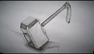 Mjölnir How to draw Thor's Hammer