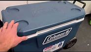 Coleman 316 Series Insulated Portable Cooler w/ Heavy Duty Wheels, Leak Proof Wheeled Cooler Review