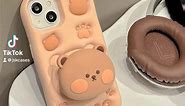 Bear Phone Case For iPhone 12 13 14 15 Pro Max Plus Cover