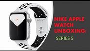 Apple Watch Nike Series 5 (GPS) 44mm Silver Aluminum Case with Sport Band UNBOXING!