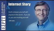 Learn English with Audio Story ★ Subtitles: The Story Of The Internet (Level 5)