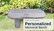 Memorial Benches Personalized for Loss of a Loved One