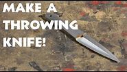 Make a Throwing Knife with Basic Tools!