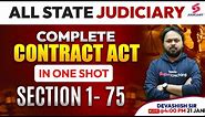 Complete Indian Contract Act 1872 I Indian Contract Act for all Judiciary Exams | Devashish Sir