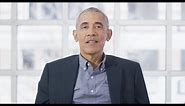 A Message from President Obama: Thank you Chicago