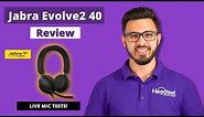 Jabra Evolve2 40 Review USB Wired Headset + LIVE MIC TESTS!