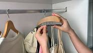 Tank Top Hanger, 2 Pack Bra Hangers for Closet Organizer 360° Rotating 48 Foldable Hooks Tie Rack Hanger for Men Space Saving Non-Slip Hanging for Camisoles Belts Bathing Suit Scarves