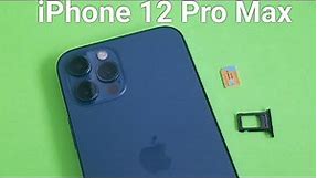 Apple iPhone 12 Pro Max How to insert and remove SIM Card