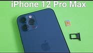 Apple iPhone 12 Pro Max How to insert and remove SIM Card