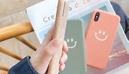 WalkOnCloud Silicone iPhone Case Smiley Face