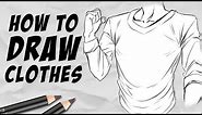 How to draw Clothes & Wrinkles | Beginner Tutorial | DrawlikeaSir