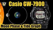 Casio GW 7900 Moon Phase & Tide Graph Function - how to setup and use