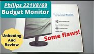 Philips 22inch Monitor review | 221V8/69