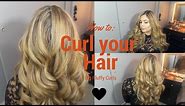 Easy Big Fluffy Curls with 1 inch Hot Tools curling Iron