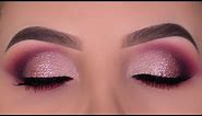Rose Gold Glitter Eye Makeup Tutorial | Tati Beauty Palette
