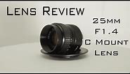 25mm F/1.4 C Mount Lens Review (BMPCC)