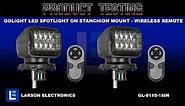 Golight LED Spotlight on Stanchion Mount - Wireless Remote - 900' Spot Beam - 18" Pole